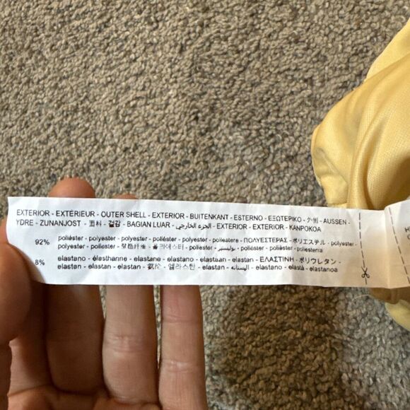 Zara Womens Metal Pastel Race Chic Luxury Piece Bodysuit Yellow Size XS 8605/318 - Picture 11 of 16